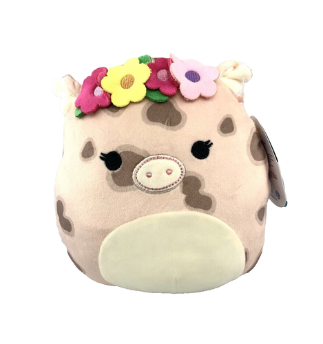 NWT 7.5" Aquitaine The Pig Flower Crown Squishmallow Cute Plush Squishmallow - Picture 7 of 8