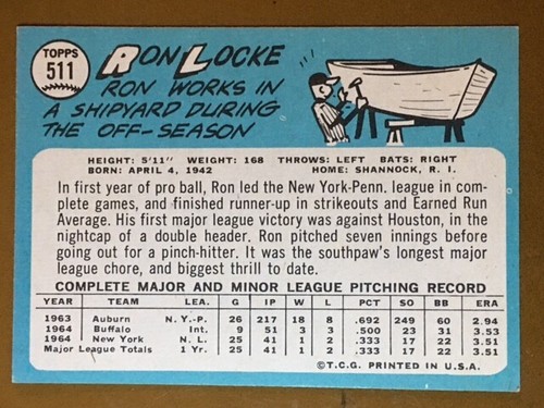1965 Topps Baseball Singoli - Scegli la tua carta -- 371-598 -- numeri alti - Foto 235 di 357