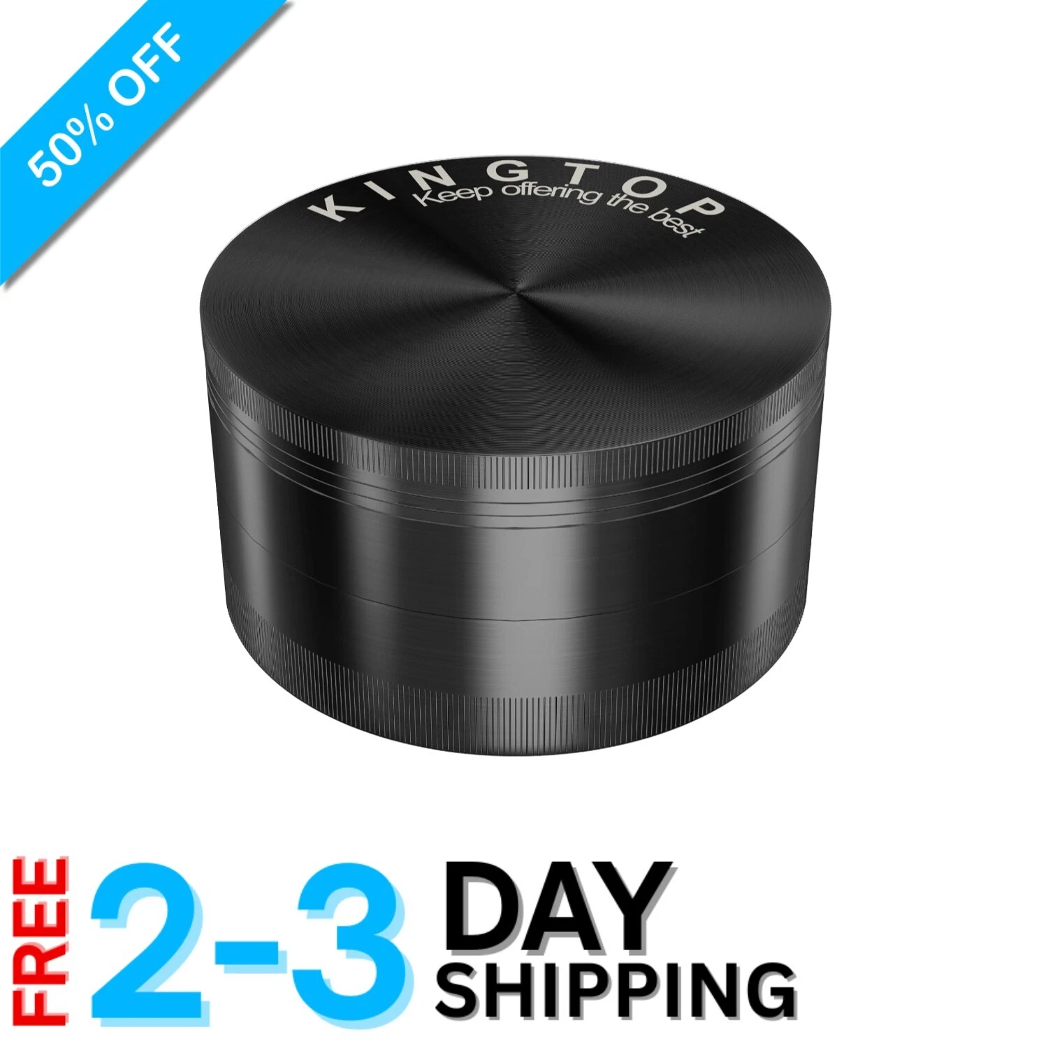 Large 3'' Midnight Black Manual Spice Grinder - Effortless Grinding
Opens in a new window or tab