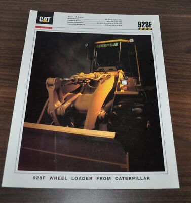 Caterpillar 928F Wheel Loader Specification Technical Data Brochure Prospekt