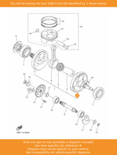 YAMAHA Crank 1, 2GB-11412-00 OEM WR250F