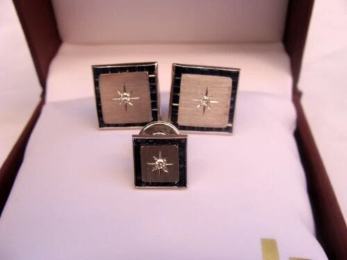 Lucien Piccard Oro Blanco Diamante Joyería para Hombre