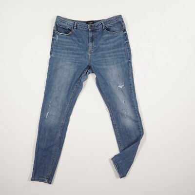 VERO MODA Damen Jeans Hose Gr. W32 / L27 blau 5 Pocket Pants Baumwollmischung