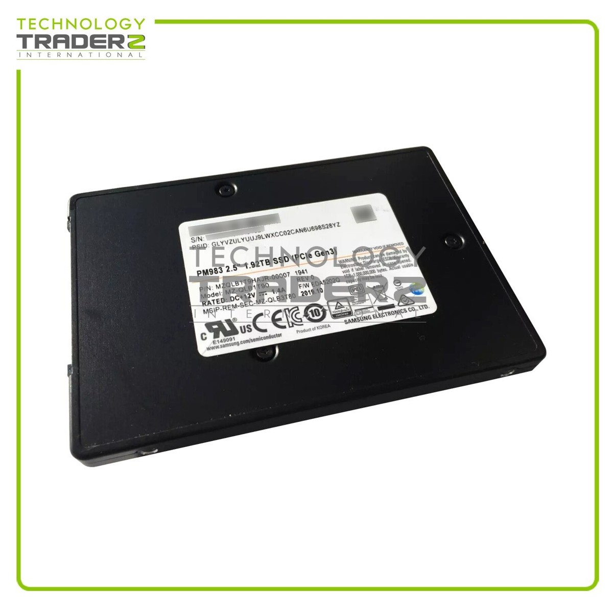 ** MZ-QLB1T90 Samsung PM983 PCI-E NVMe Solid State Drive**