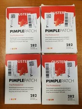 4 Boxes of 282: Qustere Pimple Acne Patch Hydrocolloid Assorted Sizes E11B