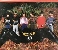 Vintage 90s Halloween Lawn Decor Giant Stuff A Spider Kit 11ft Black USA Horror 