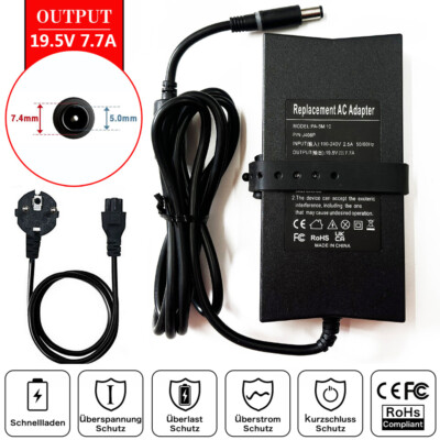 19.5V 7.7A 150W Laptop Netzteil Ladegerät für Dell Alienware 0KFY89 P08G P18G