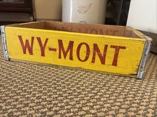 Rare Vintage Wooden Soda Crate Wy-Mont Beverages Billings Montana Wood Box