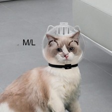 Cat Muzzle Pet Mouth Cover Prevent Biting Anti Licking Multipurpose Transparent