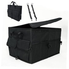 Car Trunk Organizer   Collapsible, Multi-Compartment Storage for SUVs, Cars,