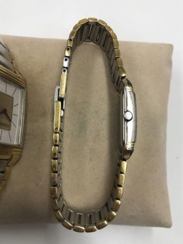 Yves Saint Laurent Pair Watches Silver Gold Two Tone Men's Women's Vintage YSL thumbnail 16