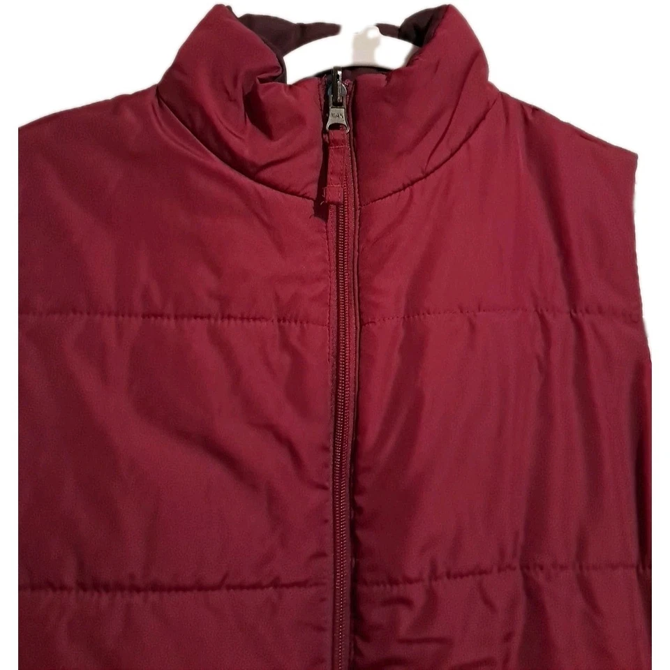 Chaleco acolchado reversible Merona para mujer talla pequeña - bolsillos fucsia y púrpura Foto 3 de 4