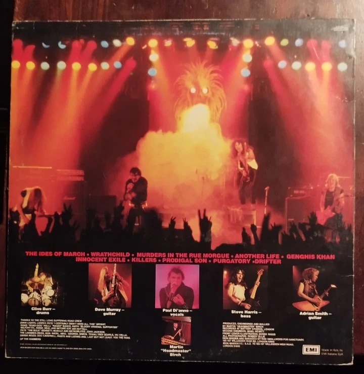 Iron Maiden: Killers. Lp 1° edizione italiana. Hard Rock, Heavy Metal - Immagine 4 di 4