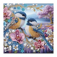 Diamond Painting Kits for Adults Elegant Floral Bird, 5D Full Drill Diamond Art 