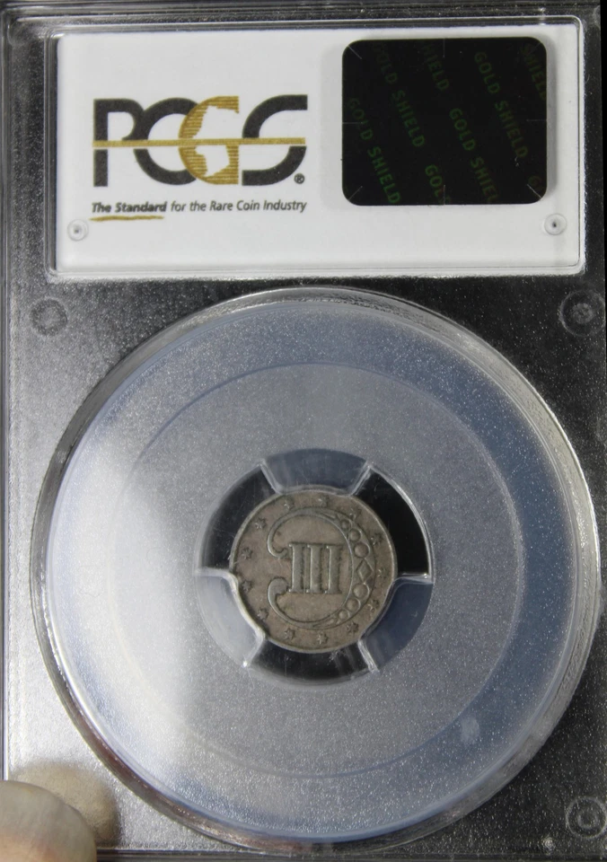 1852 XF45 Three Cent Silver PCGS 29150369 - Image 4 of 4