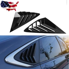 For 2023-2025 Honda Accord JDM Gloss Black Side Vent Rear Window Quarter Louver