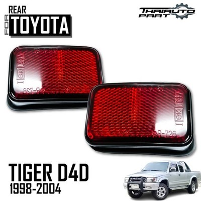 For Toyota Hilux Pickup D4D 4Runner Sr 1999-2001 Tail Lamp Reflector Pair 2/4Wd