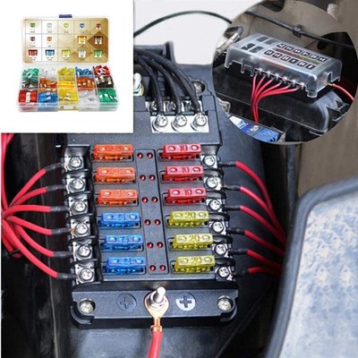 140X Car Universal Zinc Fuses Standard Mini Blade Car Vehicle Fuse Fuse Assorted