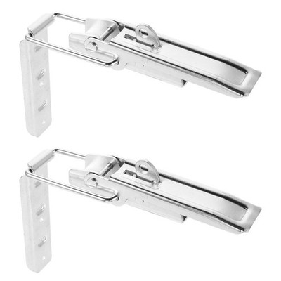 2 Pcs Heavy Duty Industrial Lock Buckle Hasp Latch Cabinet Padlock Clasp
