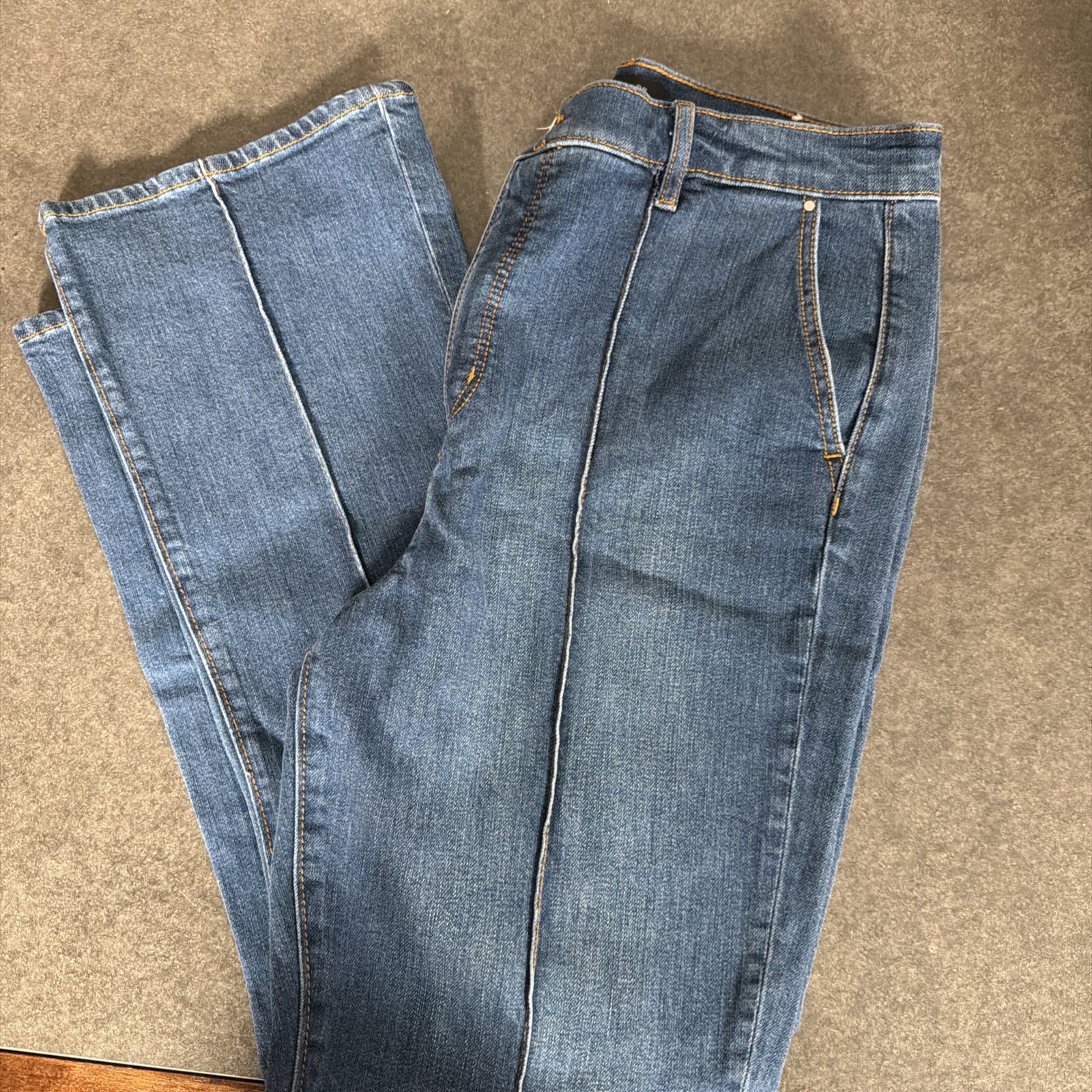 Ann Taylor Women’s Flare Jeans Size 12 Medium Wash Stretch Denim 31” Inseam
