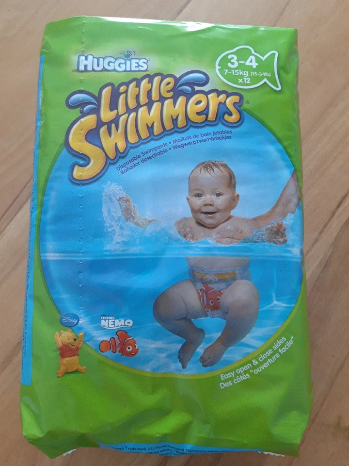 Einweg-Schwimmwindel Größe 3-4 / (7-15kg) / 12 Stück / NEU