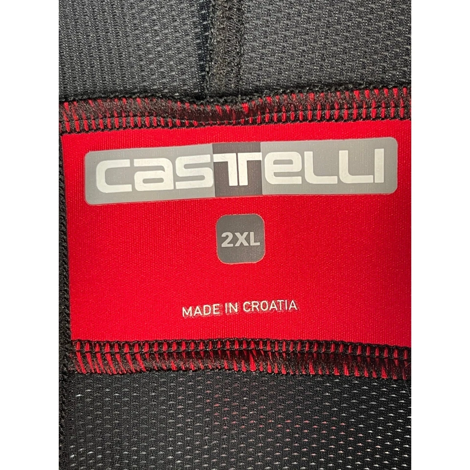 Culotte con tirantes Castelli Velocissimo Due para hombre negro 2XL hecho en Croacia Foto 3 de 4