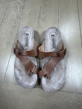Mephisto Helen Desert Brown Leather Comfort Sandals Size 40 US 10