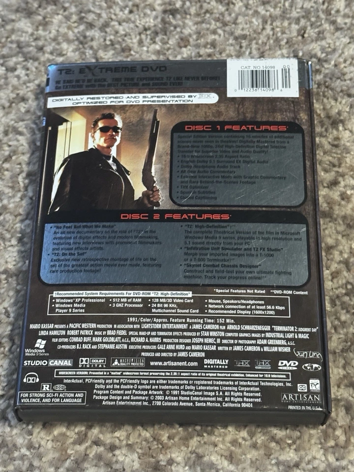 Terminator 2 ~ EXtreme DVD Limiited Edition Steelbook Slipcase - Image 2 of 3
