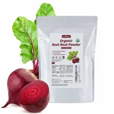 5 LB Organic Beet Root Powder Raw Non GMO Pure Beta Vulgaris Nitric Oxide Booste