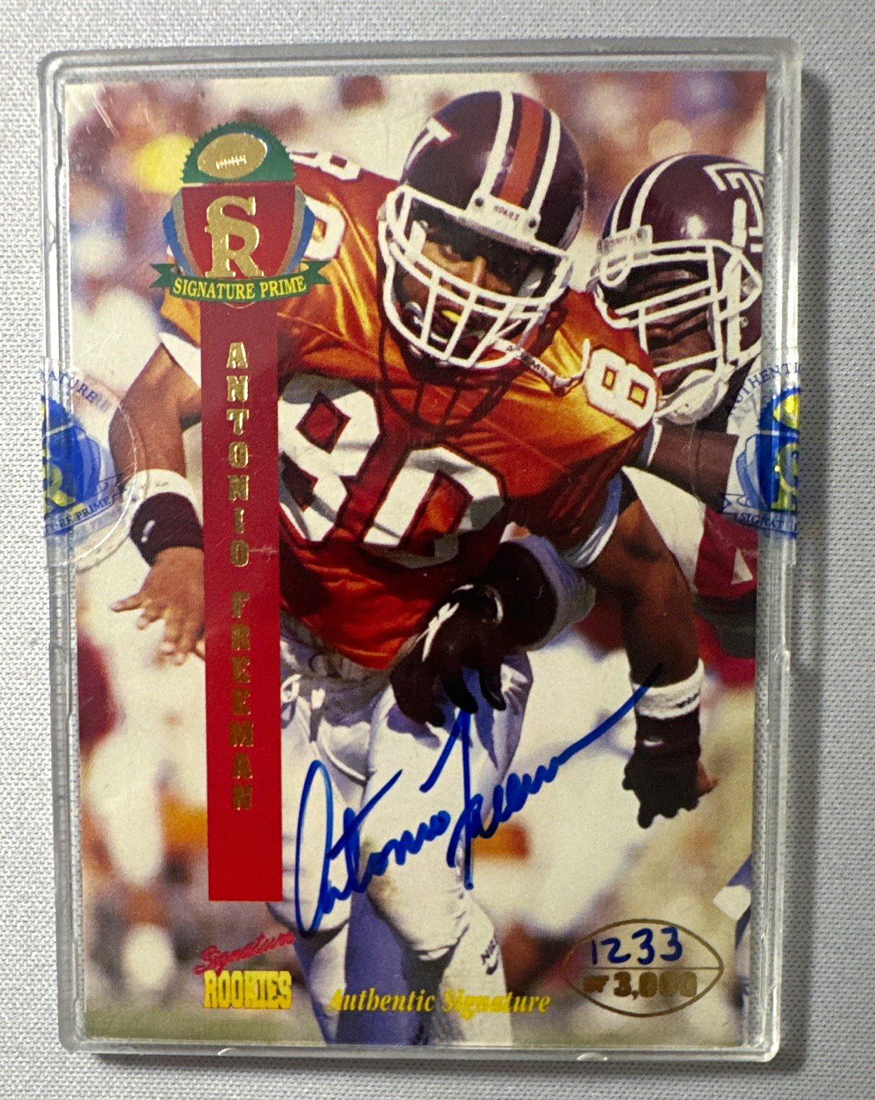 1995 Signature Rookies Prime Antonio Freeman RC Auto #16 /3000 Virginia Tech