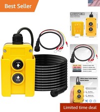 4 Wire Dump Trailer Remote Control Switch 12V DC - Industrial Pushbutton Up D...
