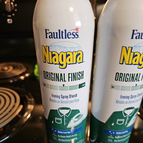 2 Cans of Original FINISH Faultless Niagara Ironing Spray Starch 20 oz. - Picture 2 of 3