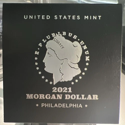 🔥🔥2021-P SILVER MORGAN DOLLAR WITH BOX/COA MINT CODE 21XE PHILADELPHIA🔥🔥