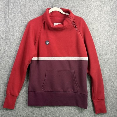 Horseware Ireland Women's Activewear Pullover Top Size L Red Burgundy Quarter