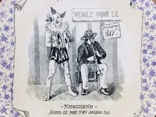 Cirque Clown Blanc XIXÈME