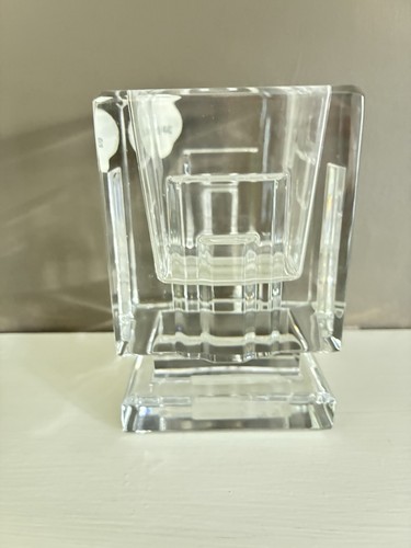Waterford Metroopolotian Crystal Square Footed Votive 10 Cm Made In Ireland - Picture 6 of 13