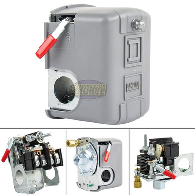 #ad SquareD 135 175 PSI Air Compressor Pressure Switch Control Valve 9013FHG42J59M1X $79.95