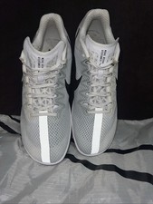 Nike Zoom Rival Distance White/Black/Metallic Silver Track Spikes Womans Sidem