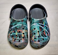 Crocs Classic Cyber Nights Clogs Multicolored Slip-On Size J4 Youth 4