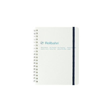 Delfonics Rollbahn Spiral Metallic Notebook: 3 in. x 4 in. Pearl White 