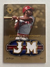 2006 Ultimate Legendary Used Dual Jersey Materials Joe Morgan /55 #LM-JO