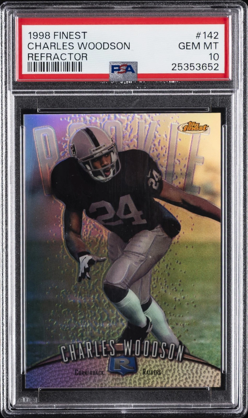 Charles Woodson Finest #142 Refractor
