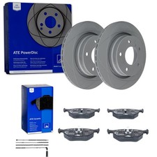 ATE PowerDisc BREMSSCHEIBEN 294mm + BELÄGE HINTEN passend für BMW 3er E46