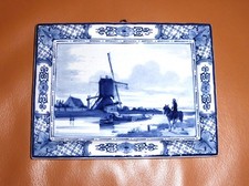 !!!! ROYAL DELFT DE PORCELYNE FLES ALTE WANDPLATTE KERAMIK !!!!