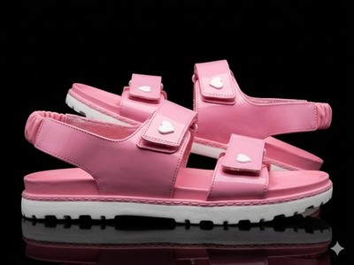 Stoney Clover Lane x Target Pink Heart Sport Sandals Women's Size 9 Strappy Pink