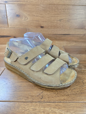 Finn Comfort Womens SYLT Rock Nubuck Slingback Sandals SIZE 39 US 8-8.5