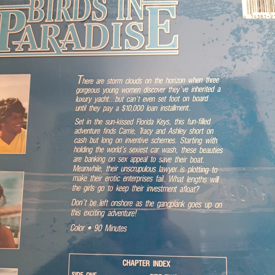 Birds In Paradise Laser Disc LD Unopened,  1994 After Dark Video NEW RARE - Image 4 of 4