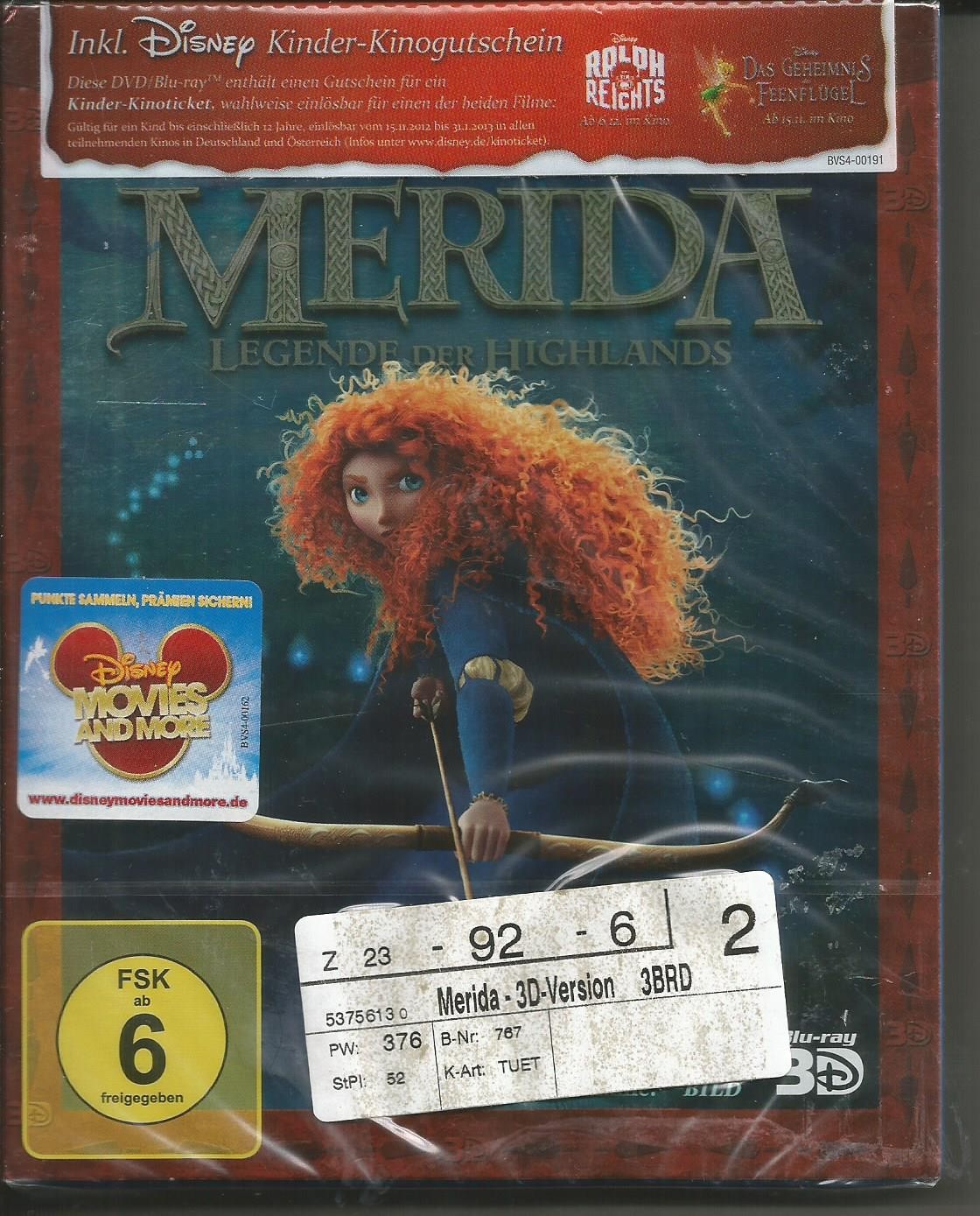 Walt Disney - Merida - Legende der Highlands - 3D Blu-ray Neu OVP D14 - Bild 3