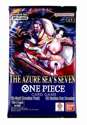 One Piece OP-14 The Azure Sea's Seven Booster Pack New Factory Sealed ENGLISH