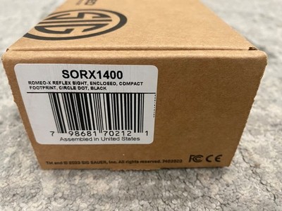 Sig Sauer Romeo X Enclosed Compact Circle Dot Reflex Red Dot Optic RMSc SORX1400